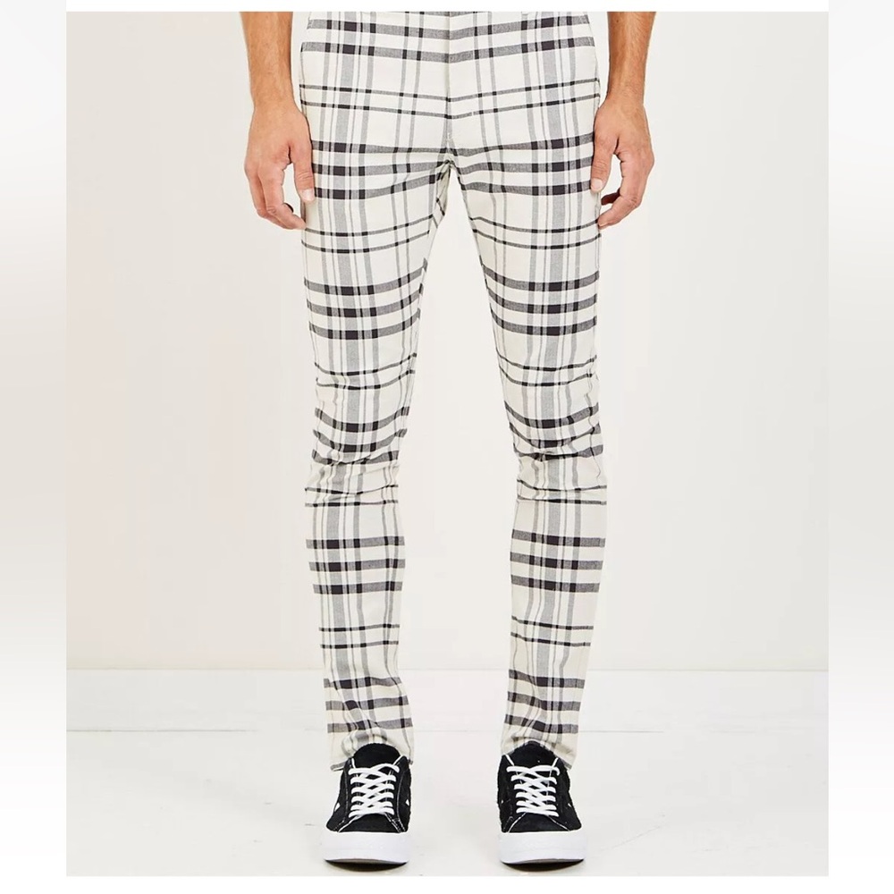 Zanerobe Tartan Plaid Unblockshot Chinos - Vintage Black/Milk - 36